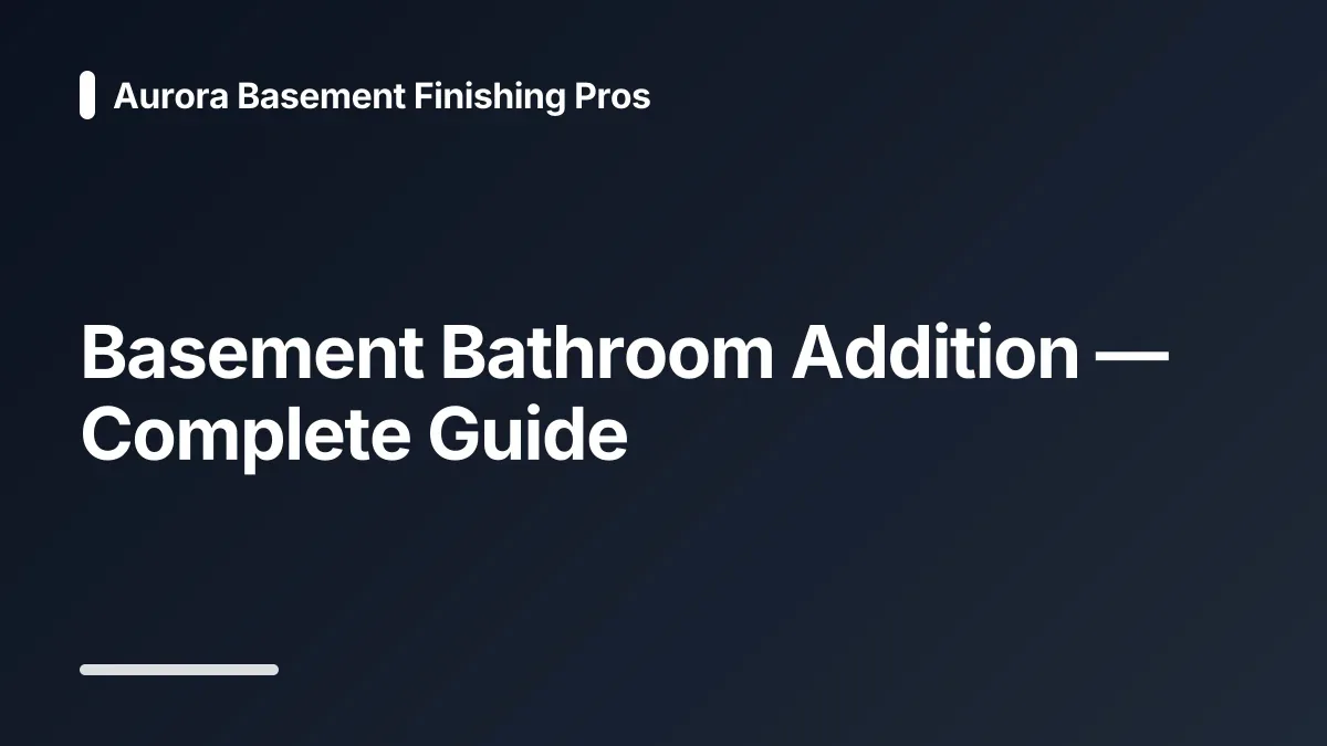 basement bathroom ideas